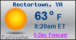 Weather Forecast for Rectortown, VA