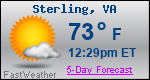 Weather Forecast for Sterling, VA