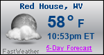 Weather Forecast for Red House, WV
