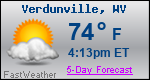 Weather Forecast for Verdunville, WV