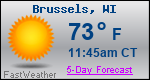Weather Forecast for Brussels, WI