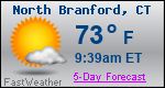 Weather Forecast for North Branford, CT