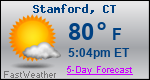 Weather Forecast for Stamford, CT