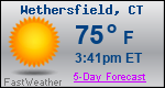 Weather Forecast for Wethersfield, CT