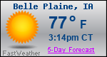 Weather Forecast for Belle Plaine, IA