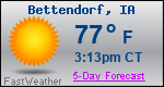 Weather Forecast for Bettendorf, IA