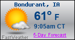 Weather Forecast for Bondurant, IA