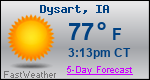 Weather Forecast for Dysart, IA