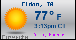 Weather Forecast for Eldon, IA