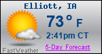 Weather Forecast for Elliott, IA