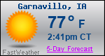 Weather Forecast for Garnavillo, IA