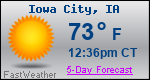 Weather Forecast for Iowa City, IA