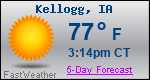 Weather Forecast for Kellogg, IA