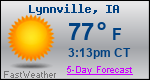 Weather Forecast for Lynnville, IA