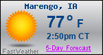 Weather Forecast for Marengo, IA