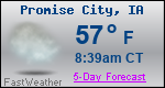 Weather Forecast for Promise City, IA