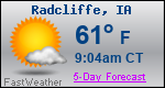 Weather Forecast for Radcliffe, IA