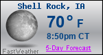 Weather Forecast for Shell Rock, IA