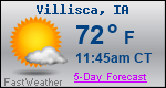 Weather Forecast for Villisca, IA