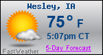 Weather Forecast for Wesley, IA