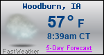 Weather Forecast for Woodburn, IA