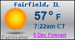 Weather Forecast for Fairfield, IL