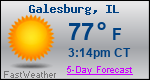 Weather Forecast for Galesburg, IL