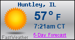 Weather Forecast for Huntley, IL