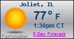 Weather Forecast for Joliet, IL