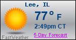 Weather Forecast for Lee, IL