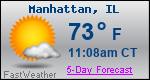 Weather Forecast for Manhattan, IL