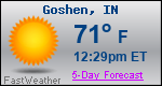 Weather Forecast for Goshen, IN