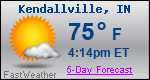 Weather Forecast for Kendallville, IN