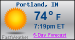 Weather Forecast for Portland, IN
