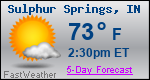 Weather Forecast for Sulphur Springs, IN