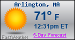 Weather Forecast for Arlington, MA
