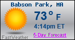 Weather Forecast for Babson Park, MA