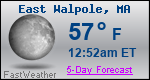 Weather Forecast for East Walpole, MA