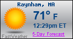 Weather Forecast for Raynham, MA