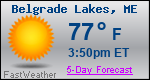 Weather Forecast for Belgrade Lakes, ME