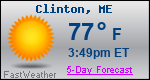 Weather Forecast for Clinton, ME