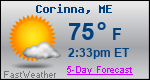 Weather Forecast for Corinna, ME