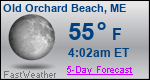 Weather Forecast for Old Orchard Beach, ME