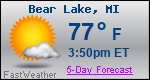 Weather Forecast for Bear Lake, MI