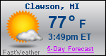 Weather Forecast for Clawson, MI