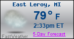 Weather Forecast for East Leroy, MI