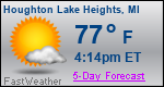 Weather Forecast for Houghton Lake Heights, MI