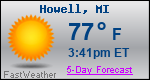 Weather Forecast for Howell, MI