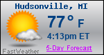 Weather Forecast for Hudsonville, MI