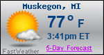Weather Forecast for Muskegon, MI